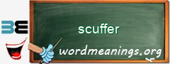 WordMeaning blackboard for scuffer